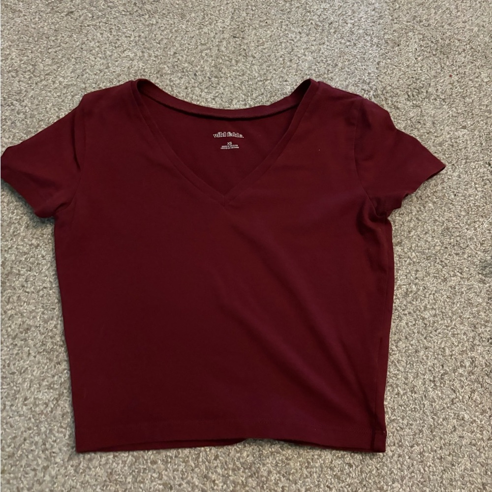 red crop top